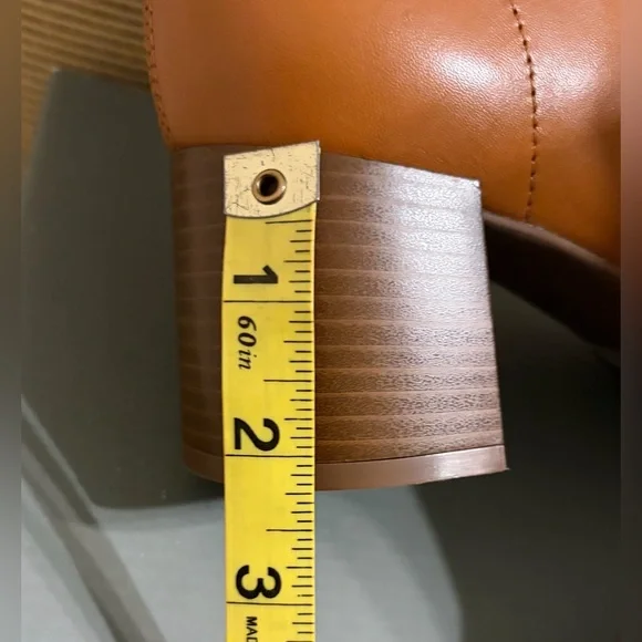 NWT Arezzo Women's Rebecca Mid-Block Leather Booties - Size 8.5 - Picture 11 of 14